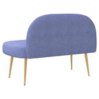 Panchina imbottita con schienale Blu Jeans 110 x 60 x 76 cm