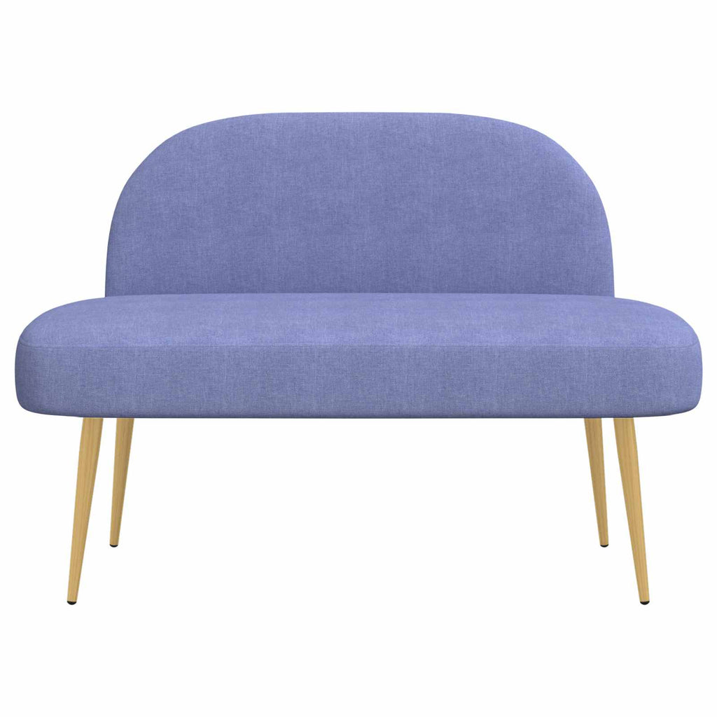 Panchina imbottita con schienale Blu Jeans 110 x 60 x 76 cm