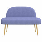 Panchina imbottita con schienale Blu Jeans 110 x 60 x 76 cm