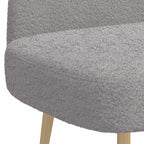 Panchina imbottita con schienale Grigio chiaro 110 x 60 x 76 cm