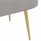 Panchina imbottita con schienale Grigio chiaro 110 x 60 x 76 cm