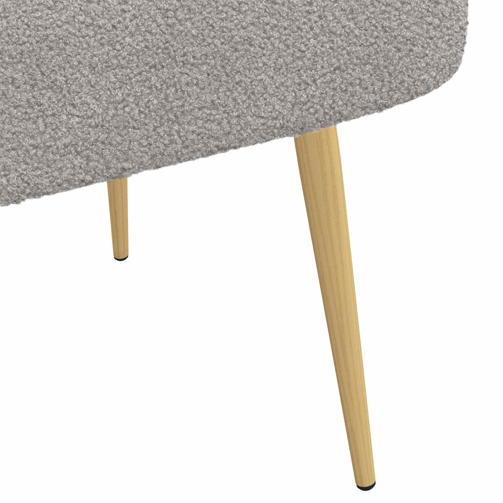 Panchina imbottita con schienale Grigio chiaro 110 x 60 x 76 cm
