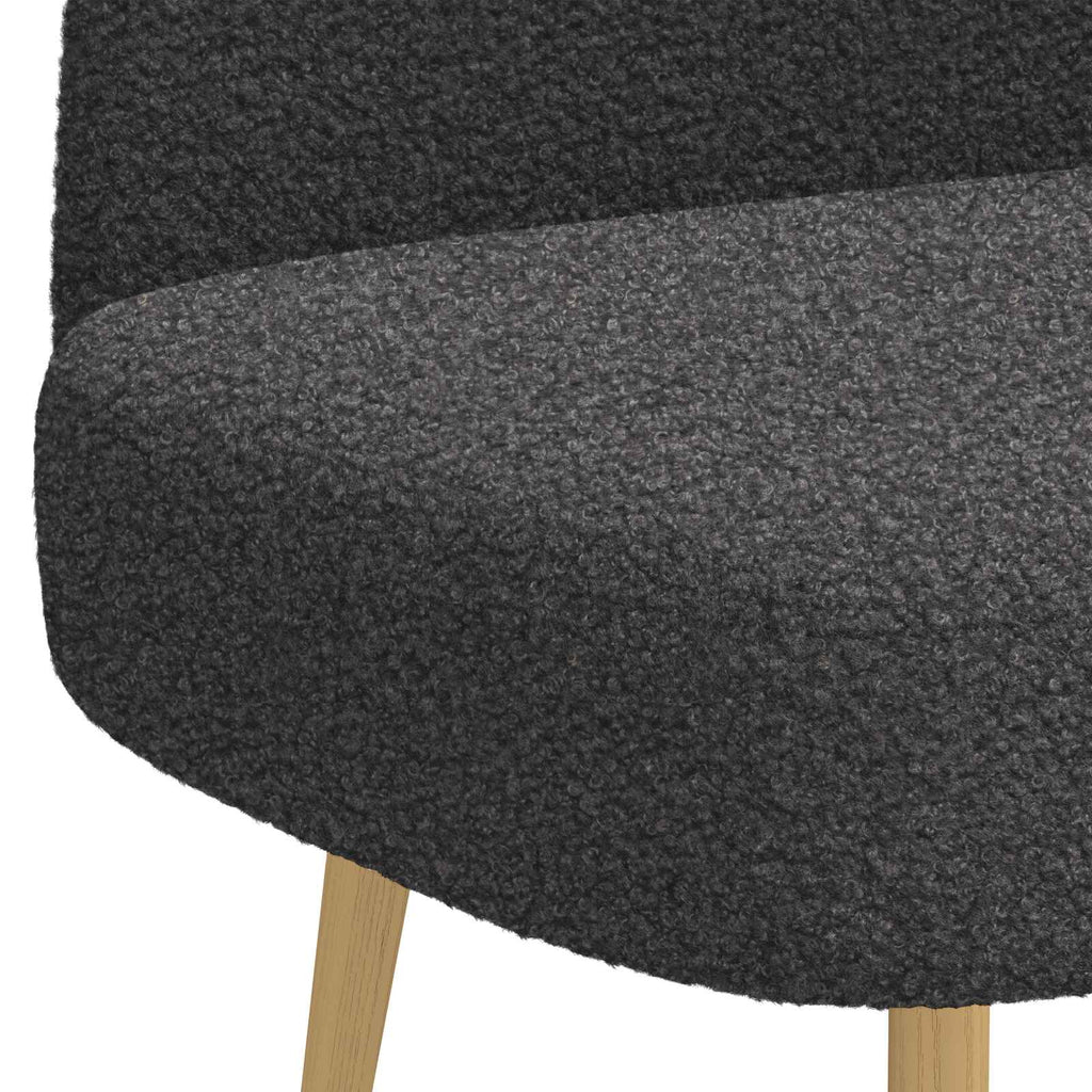 Panchina imbottita con schienale Grigio scuro 110 x 60 x 76 cm