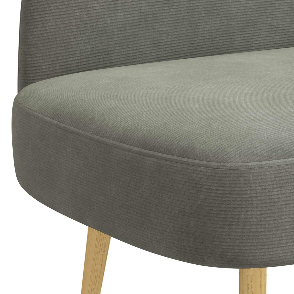 Panchina imbottita con schienale Grigio chiaro 110 x 60 x 76 cm