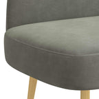 Panchina imbottita con schienale Grigio chiaro 110 x 60 x 76 cm
