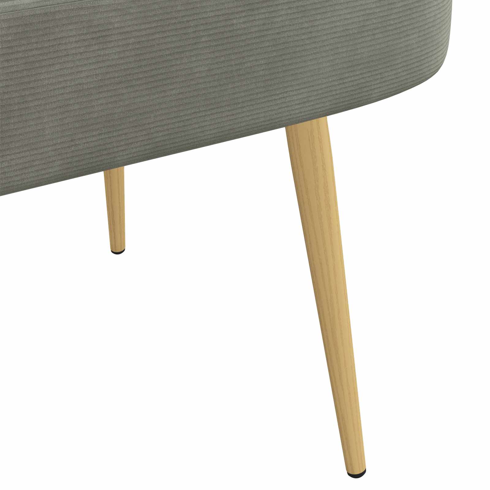 Panchina imbottita con schienale Grigio chiaro 110 x 60 x 76 cm