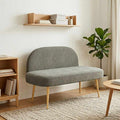 Panchina imbottita con schienale Grigio chiaro 110 x 60 x 76 cm