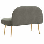 Panchina imbottita con schienale Grigio chiaro 110 x 60 x 76 cm