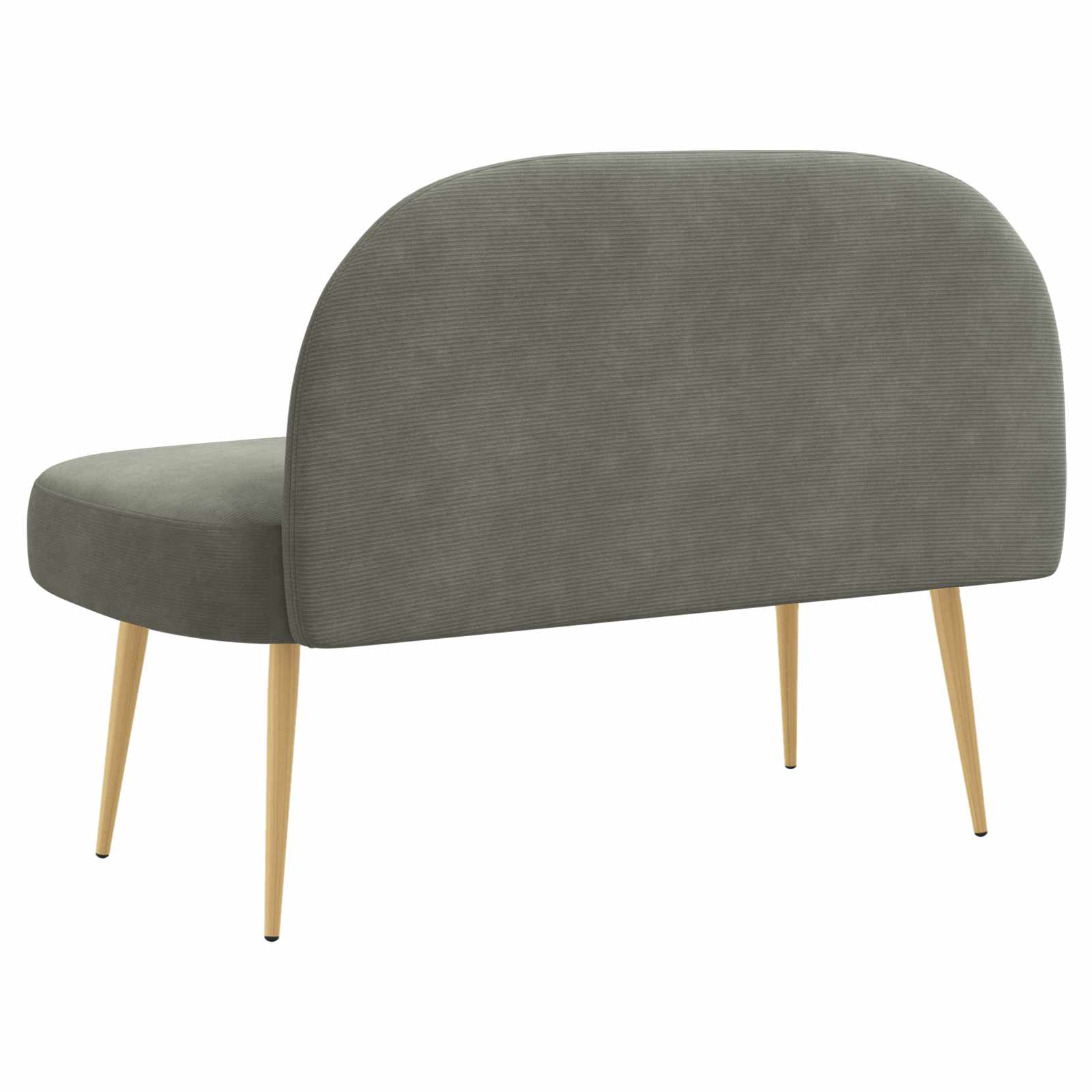 Panchina imbottita con schienale Grigio chiaro 110 x 60 x 76 cm