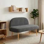 Panchina imbottita con schienale Grigio scuro 110 x 60 x 76 cm