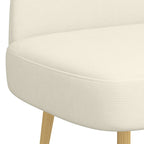Panchina imbottita con schienale Crema 110 x 60 x 76 cm
