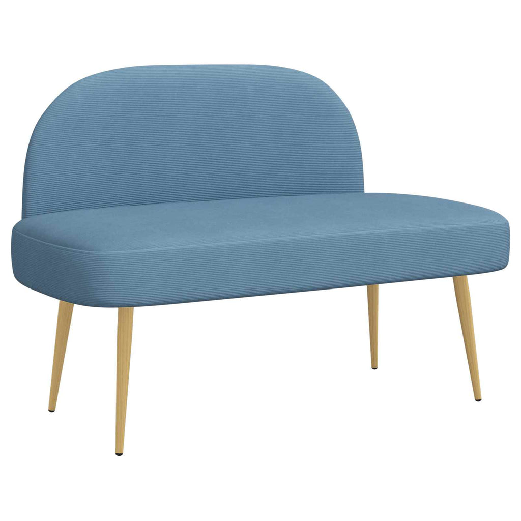 Panchina imbottita con schienale Blu 110 x 60 x 76 cm