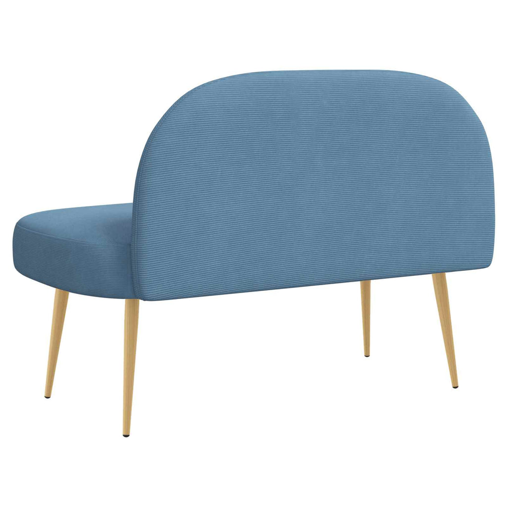 Panchina imbottita con schienale Blu 110 x 60 x 76 cm