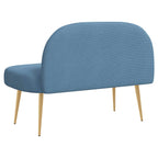 Panchina imbottita con schienale Blu 110 x 60 x 76 cm