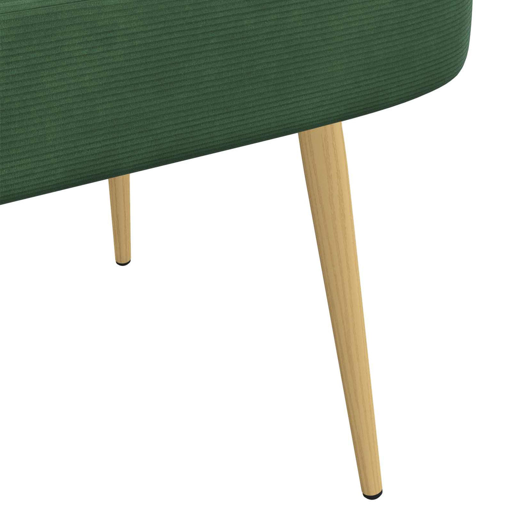 Panchina imbottita con schienale Verde giungla 110 x 60 x 76 cm