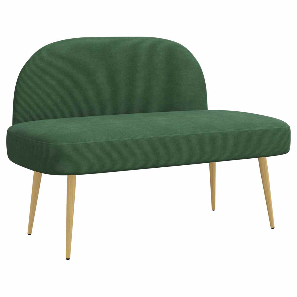 Panchina imbottita con schienale Verde giungla 110 x 60 x 76 cm