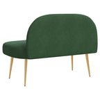 Panchina imbottita con schienale Verde giungla 110 x 60 x 76 cm