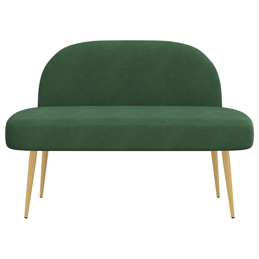Panchina imbottita con schienale Verde giungla 110 x 60 x 76 cm