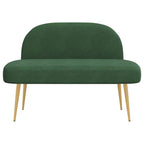 Panchina imbottita con schienale Verde giungla 110 x 60 x 76 cm