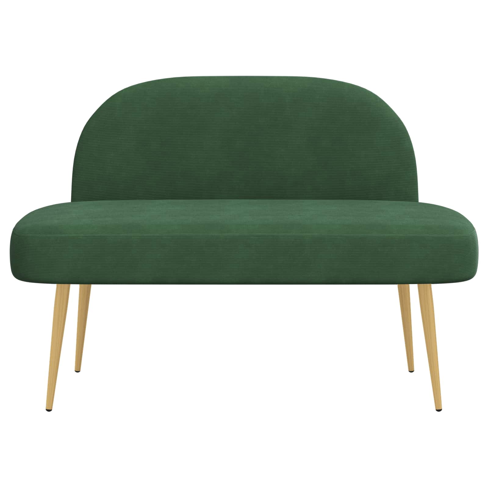 Panchina imbottita con schienale Verde giungla 110 x 60 x 76 cm
