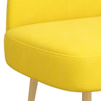 Panchina imbottita con schienale Giallo chiaro 110 x 60 x 76 cm