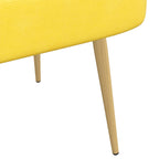 Panchina imbottita con schienale Giallo chiaro 110 x 60 x 76 cm