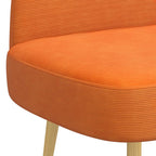 Panchina imbottita con schienale Arancione 110 x 60 x 76 cm