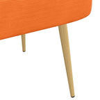 Panchina imbottita con schienale Arancione 110 x 60 x 76 cm