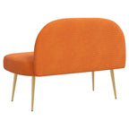 Panchina imbottita con schienale Arancione 110 x 60 x 76 cm