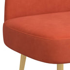 Panchina imbottita con schienale Rosso arancio 110 x 60 x 76 cm