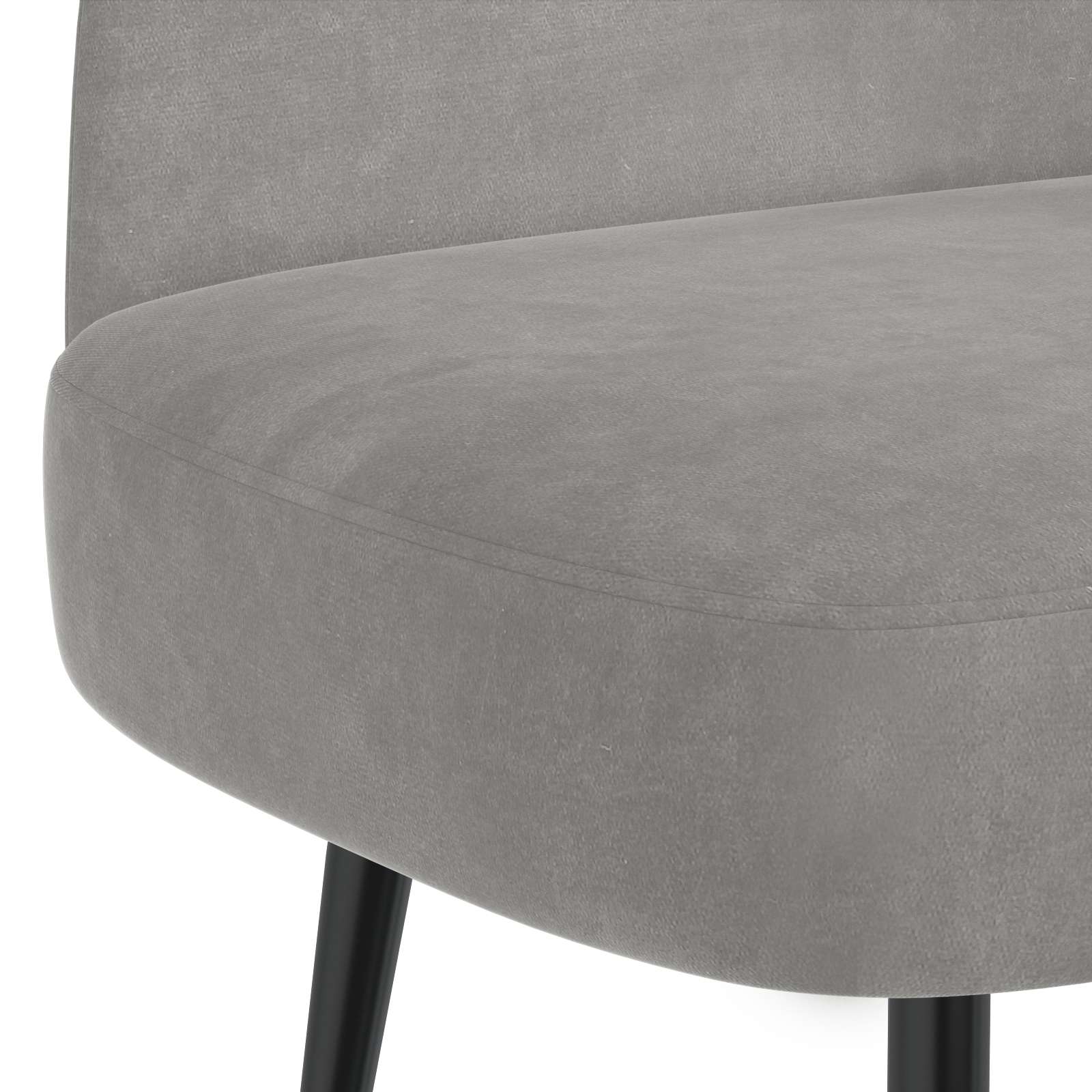 Panchina imbottita con schienale Grigio chiaro 110 x 60 x 76 cm