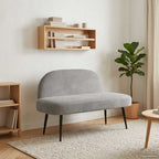 Panchina imbottita con schienale Grigio chiaro 110 x 60 x 76 cm