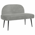 Panchina imbottita con schienale Grigio chiaro 110 x 60 x 76 cm