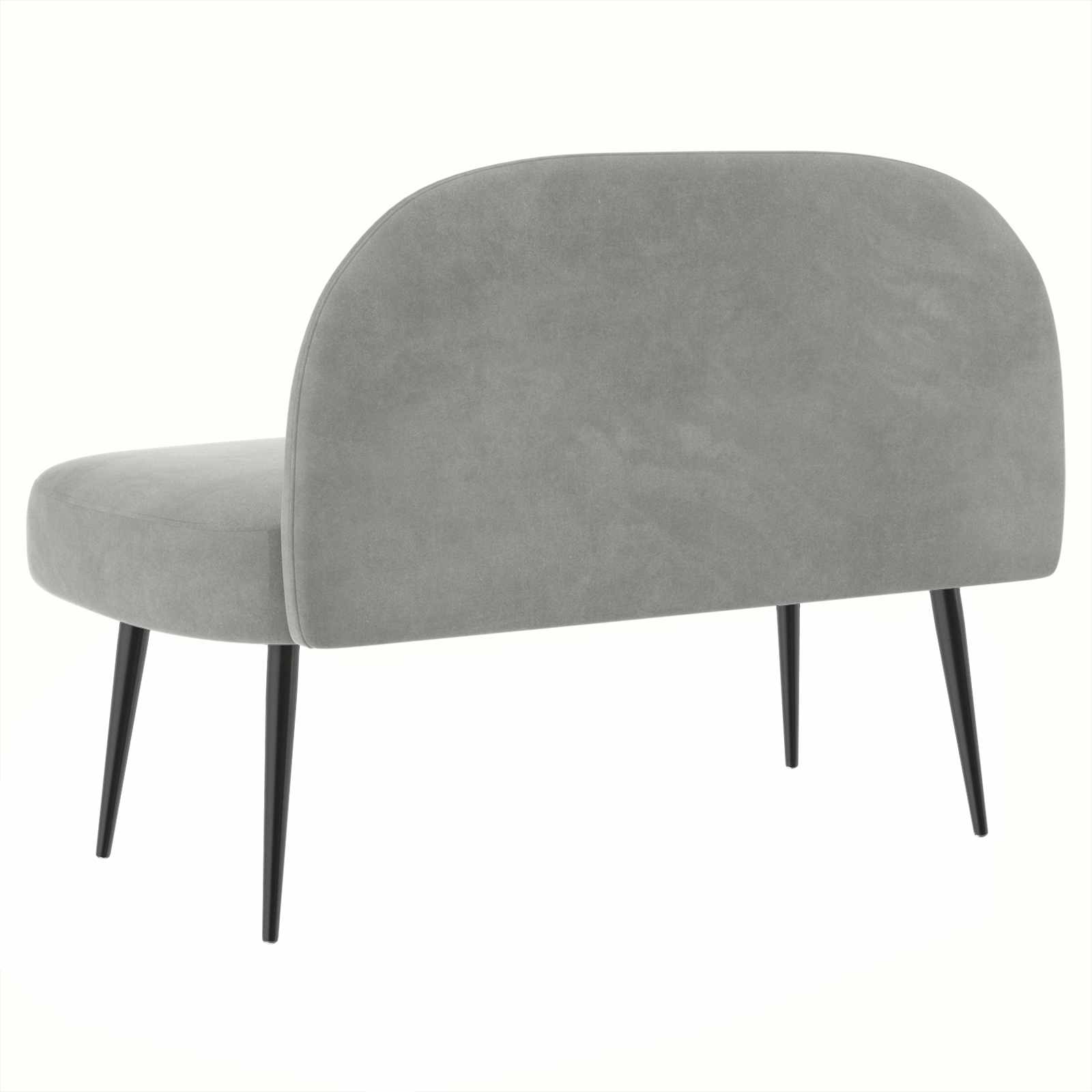 Panchina imbottita con schienale Grigio chiaro 110 x 60 x 76 cm