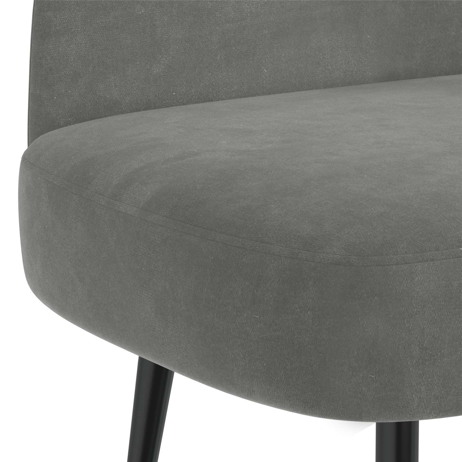 Panchina imbottita con schienale Grigio scuro 110 x 60 x 76 cm