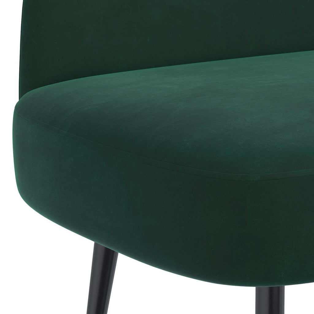 Panchina imbottita con schienale Verde scuro 110 x 60 x 76 cm