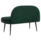 Panchina imbottita con schienale Verde scuro 110 x 60 x 76 cm