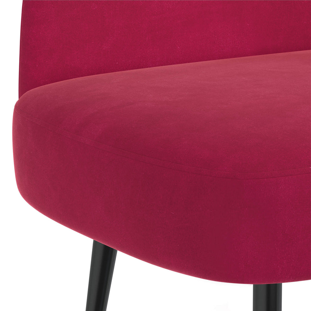 Panchina imbottita con schienale Rosso vino 110 x 60 x 76 cm