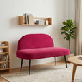 Panchina imbottita con schienale Rosso vino 110 x 60 x 76 cm