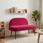 Panchina imbottita con schienale Rosso vino 110 x 60 x 76 cm