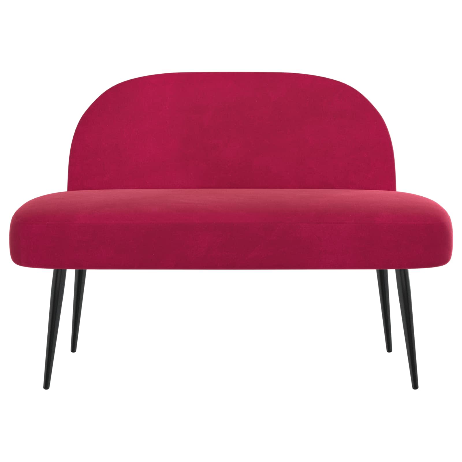 Panchina imbottita con schienale Rosso vino 110 x 60 x 76 cm