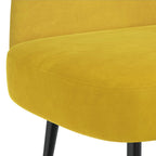 Panchina imbottita con schienale Giallo 110 x 60 x 76 cm