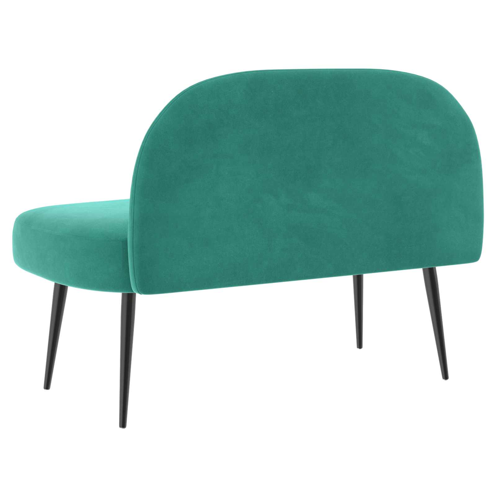 Panchina imbottita con schienale Turchese 110 x 60 x 76 cm
