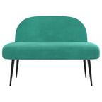 Panchina imbottita con schienale Turchese 110 x 60 x 76 cm