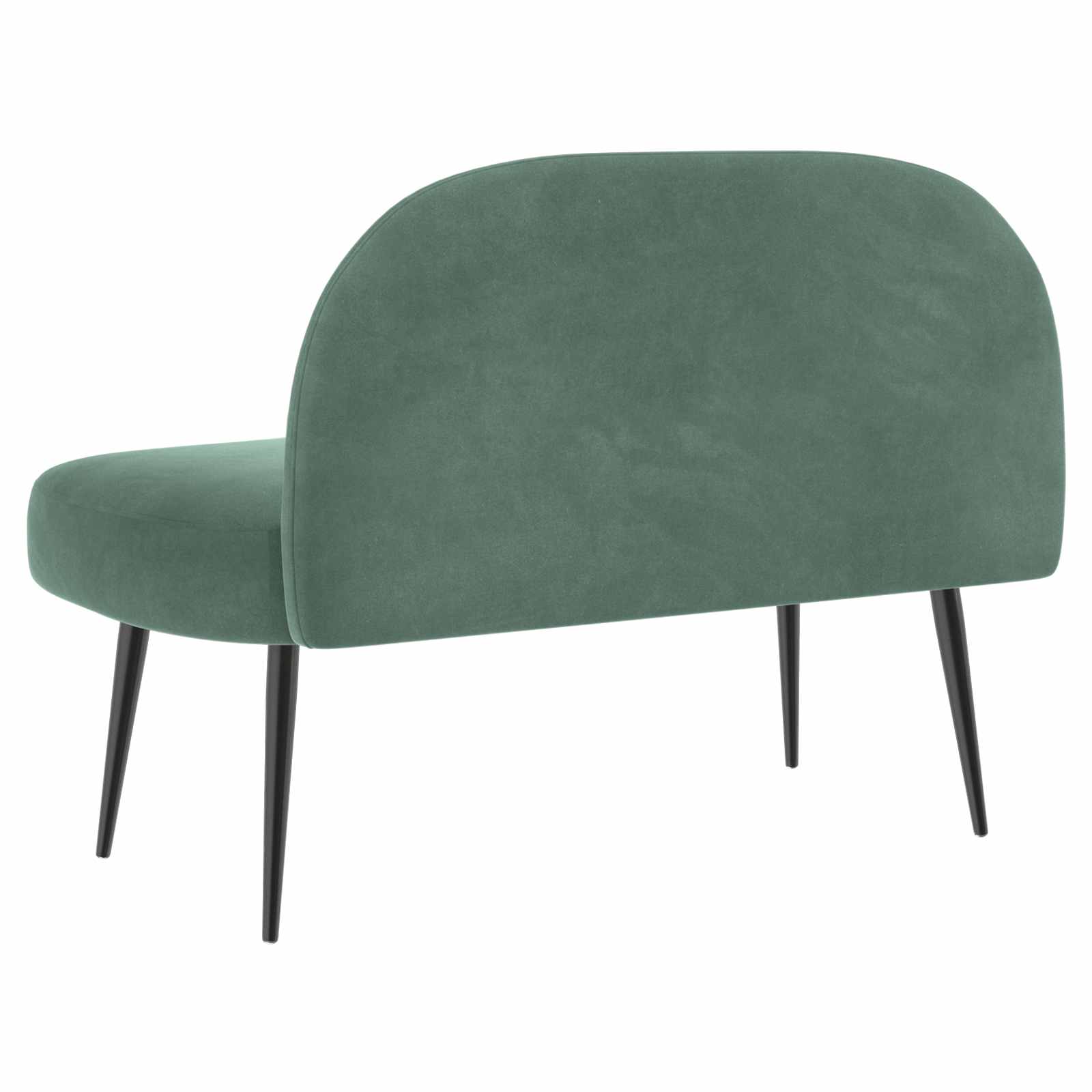Panchina imbottita con schienale verde mare 110 x 60 x 76 cm