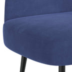 Panchina imbottita con schienale Blu Polizia 110 x 60 x 76 cm