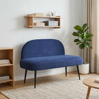 Panchina imbottita con schienale Blu Polizia 110 x 60 x 76 cm