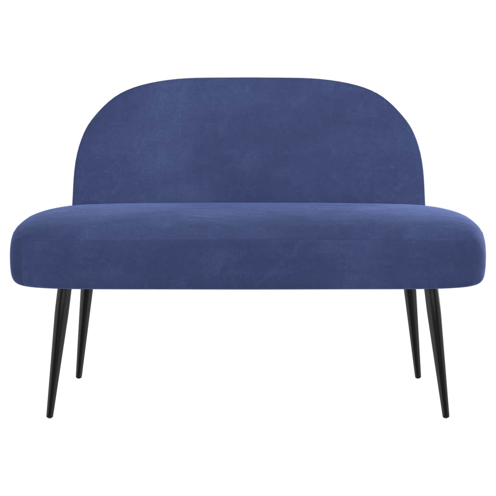 Panchina imbottita con schienale Blu Polizia 110 x 60 x 76 cm