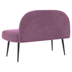 Panchina imbottita con schienale Viola 110 x 60 x 76 cm Velluto