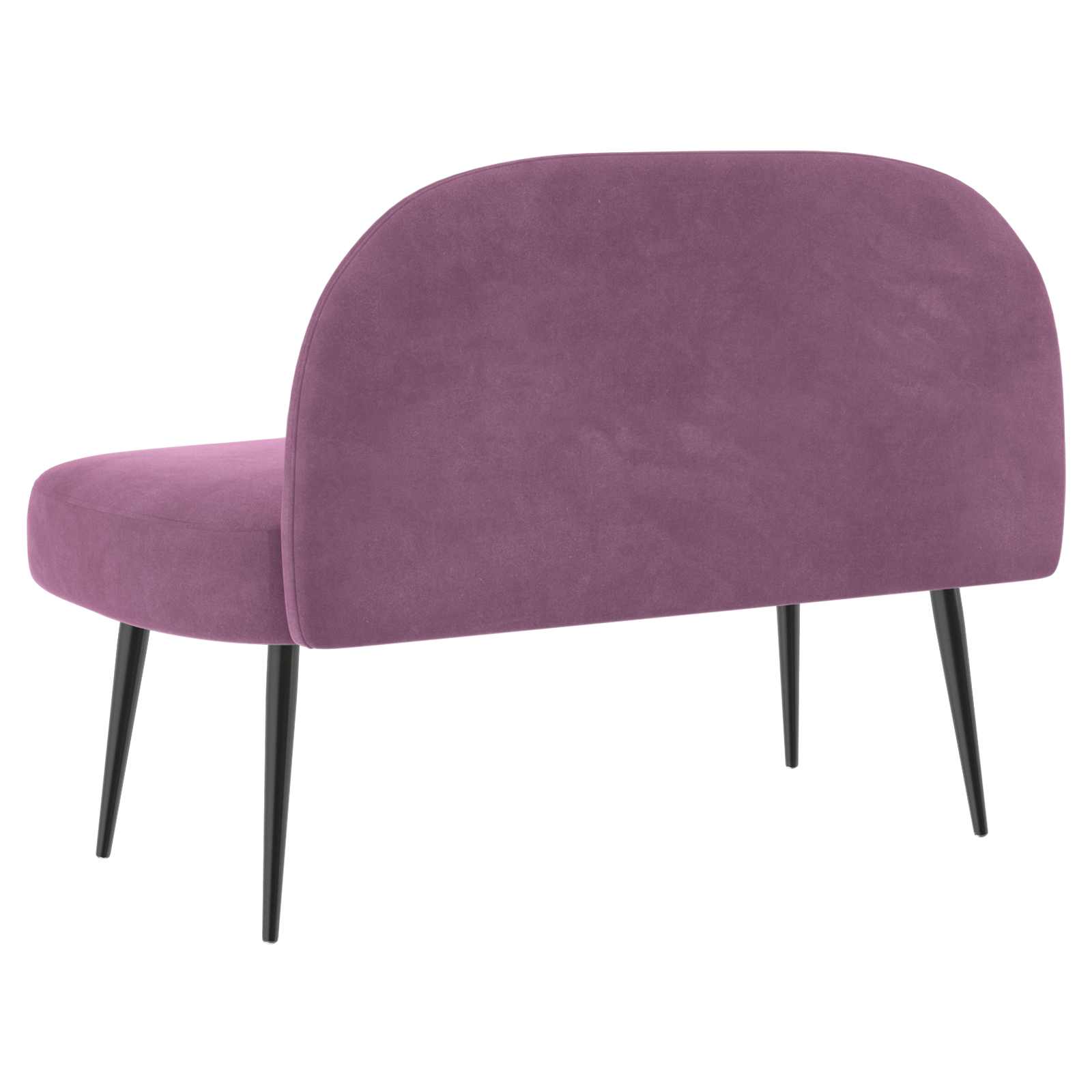 Panchina imbottita con schienale Viola 110 x 60 x 76 cm Velluto